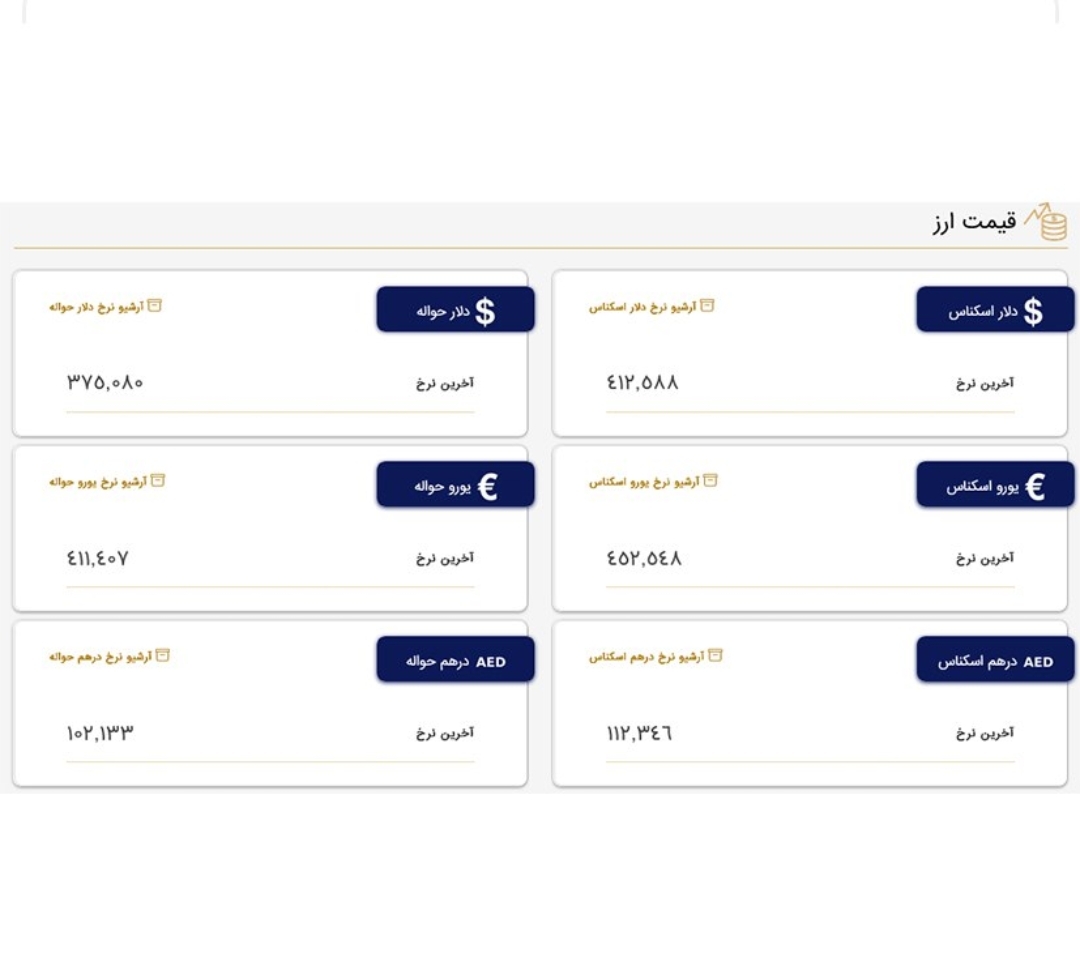 قیمت روز ارزهای مبادله‌ای/ دلار ۴۱ هزار و ۲۵۸ تومان شد