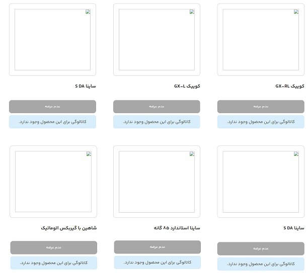 محصولات سایپا در سامانه یکپارچه خودرو 