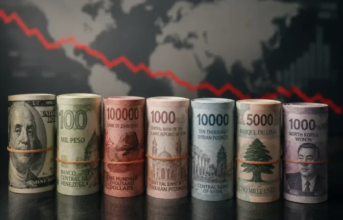 رتبه‌بندی ۳۶ ارز جهان در برابر دلار